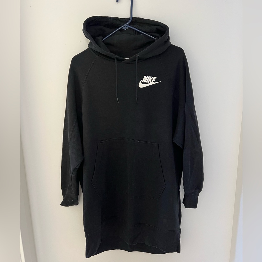 Nike hooded long sweatshirt dress
